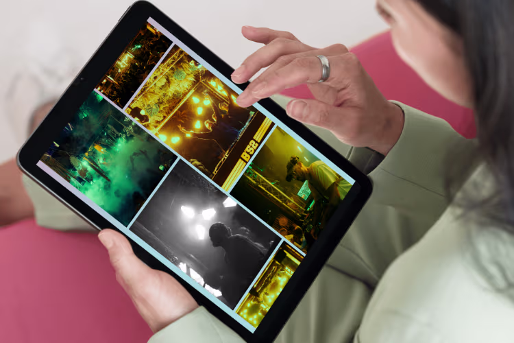 Galerie photo du B52 sur leur site interneta ffiché au format tablette