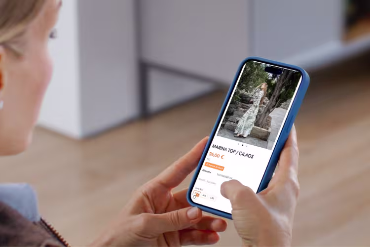 Affichage mobile d'un article du site e-commerce de la boutique Calient